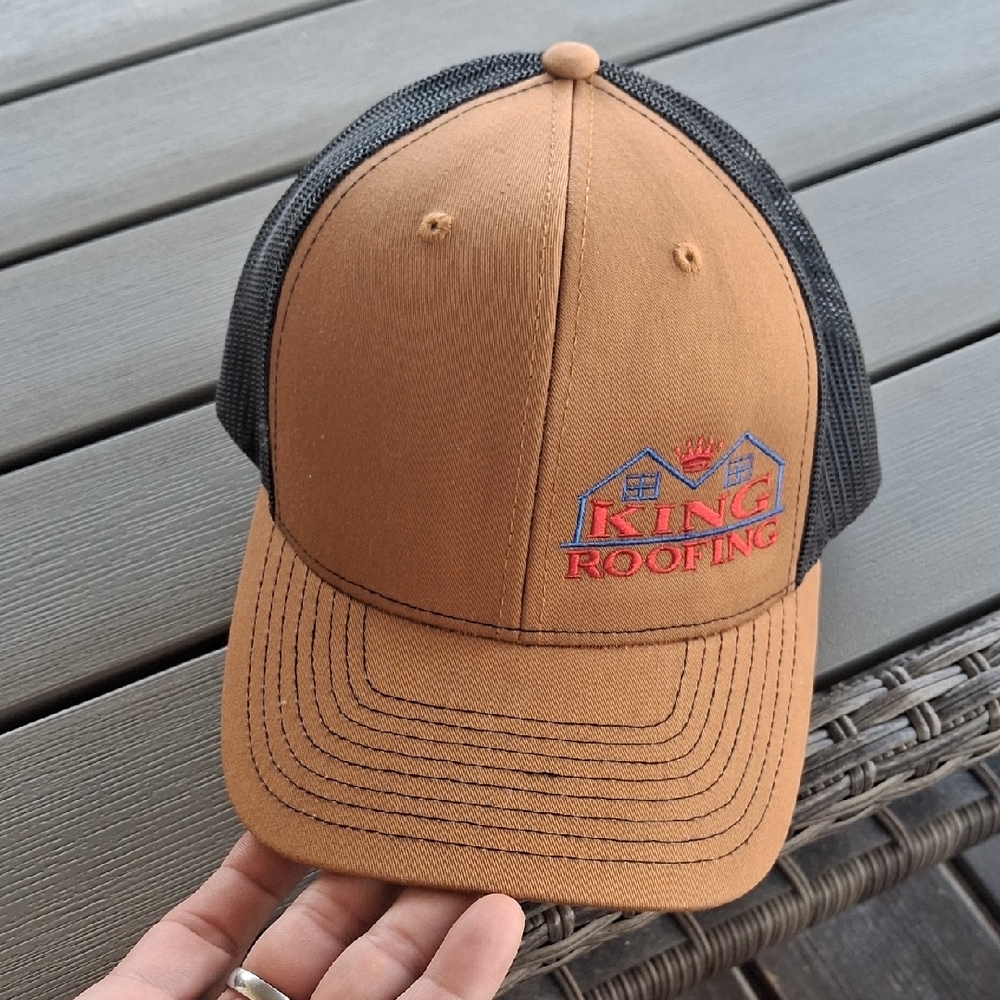 Embroidered Trucker Cap - Brown/Black